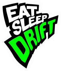 Eat sleep drift green